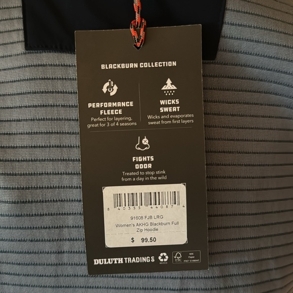 Gray-ish blue front zip lightweight jacket - Picture 6 of 6